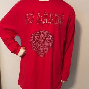 Ed Hardy Tiger Face Graphic tee